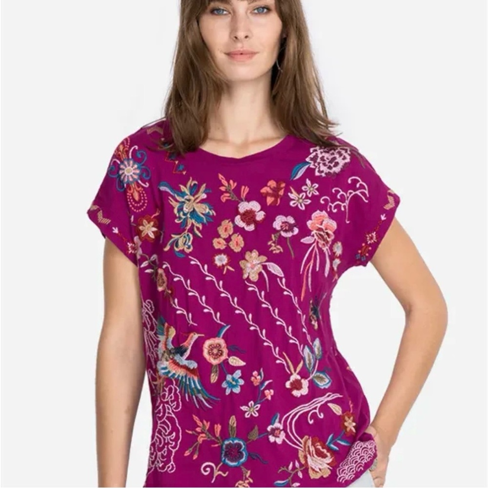 Johnny Was Dreamer Relaxed Tee. Small.